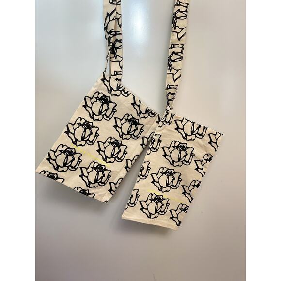 Freda Salvador Lot Of Two Floral Canvas Linen Tote Bag - Picture 2 of 2